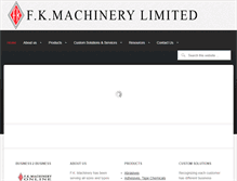 Tablet Screenshot of fkmachinery.com